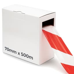 Barrier Tape Non Adhesive Red/White